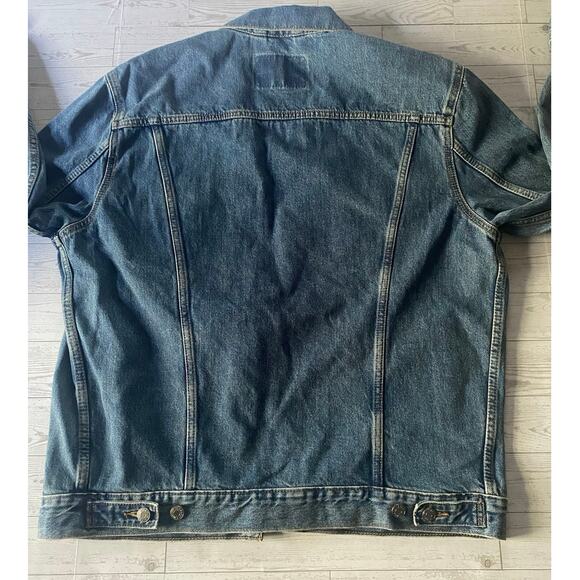 Levi Strauss Signature Gold Label Denim Trucker Jacket Men’s L NWT Blue Jean - Picture 8 of 8
